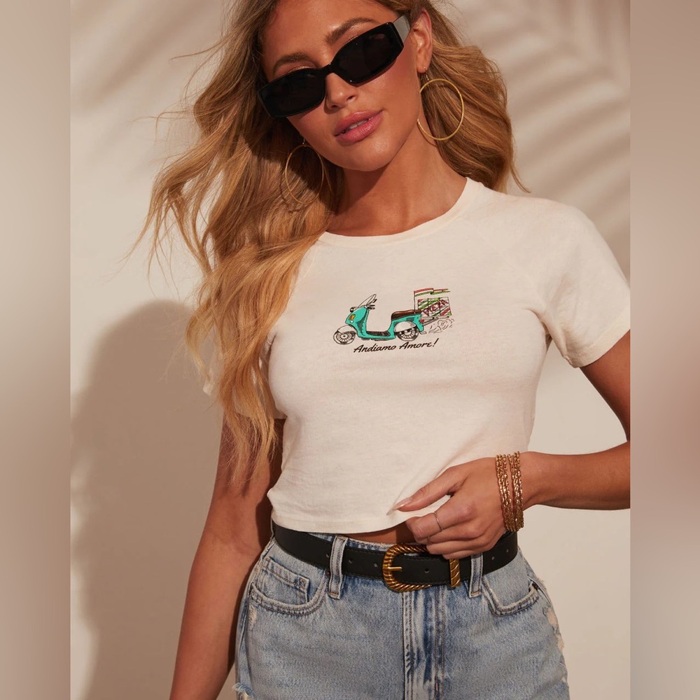Vici Vespa Ride Short Sleeve Graphic Tee